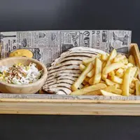 Burrito poulet pané