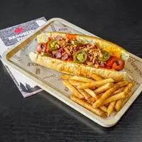 Menu hot dog mexicain